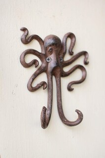 Foto 1 | Foto 1 | Perchero Kalalou De Hierro Fundido Con Forma De Pulpo 14 Cm X 15 Cm - Venta Internacional.