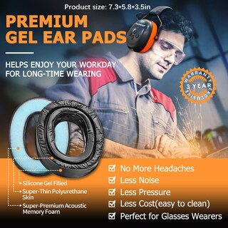 Foto 2 | Foto 2 | Auriculares Con Protección Auditiva Bluetooth Prohear 037 Naranja - Venta Internacional.