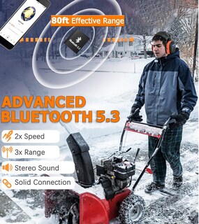 Foto 5 | Foto 5 | Auriculares Con Protección Auditiva Bluetooth Prohear 037 Naranja - Venta Internacional.