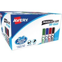 Rotuladores De Borrado En Seco Avery Marks A Lot Value Pack  24 Colores - Venta Internacional.