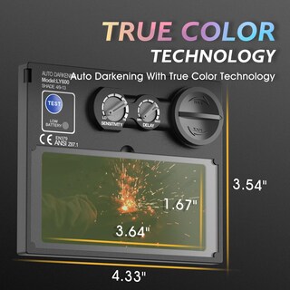 Foto 3 | Foto 3 | Casco De Soldadura Tooliom Tl-ef9242a Con Oscurecimiento Automático Pantalla 9-13 - Venta Internacional.