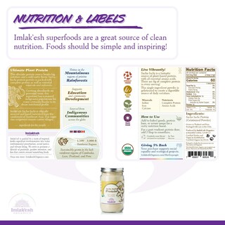 Foto 5 | Foto 5 | Tarro De Metal Imlakesh Organics Sacha Inchi De 340 Ml De Proteína En Polvo - Venta Internacional.