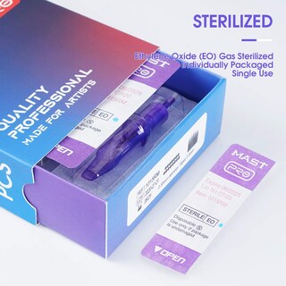 Foto 2 | Foto 2 | Cartuchos De Tatuaje Mast Pro Agujas Bugpin Desechables 20 Unidades - Venta Internacional.