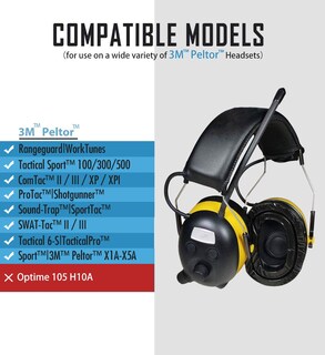 Foto 2 | Foto 2 | Almohadillas De Gel Prohear Gep01 Mejoradas Para Auriculares 3m Peltor - Venta Internacional.
