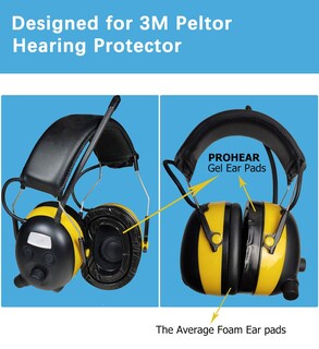 Foto 6 | Foto 6 | Almohadillas De Gel Prohear Gep01 Mejoradas Para Auriculares 3m Peltor - Venta Internacional.