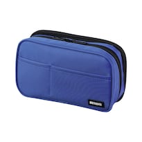 Estuche Para Lápices Lihit Lab De Gran Capacidad Con 6 Compartimentos Color Azul - Venta Internacional.