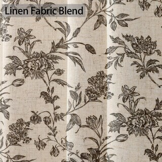 Foto 4 | Foto 4 | Cortina De Ducha Wouvma Con Estampado Floral Negro De Algodón 90 X 180 Cm - Venta Internacional.