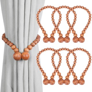 Foto 1 | Foto 1 | Juego De 6 Cuentas Magnéticas De Madera Klogtsind Para Cortinas - Venta Internacional.