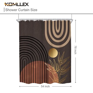 Foto 5 | Foto 5 | Cortina De Ducha Komllex Chic Abstract Impermeable Poliéster - Venta Internacional.