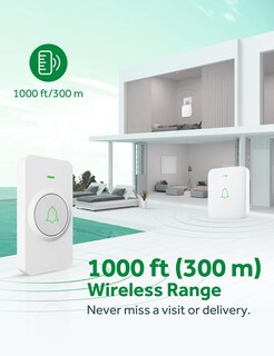 Foto 6 | Foto 6 | Timbre De Puerta Inalámbrico Avantek Cw-21 Mini A Prueba De Agua De 1000 Pies - Venta Internacional.