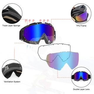 Foto 5 | Foto 5 | Gafas Zukmi Dirt Bike Atv Motocross Mx Off Road - Venta Internacional.
