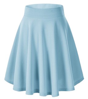 Foto 3 | Foto 3 | Falda Midi Urban Coco Versatile Elástica Acampanada Azul Claro - Venta Internacional.