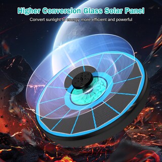 Foto 4 | Foto 4 | Fuente Solar Gaizerl Cyan Flower De 3 5 W Para Baño De Pájaros - Venta Internacional.
