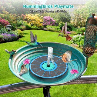 Foto 6 | Foto 6 | Fuente Solar Gaizerl Cyan Flower De 3 5 W Para Baño De Pájaros - Venta Internacional.