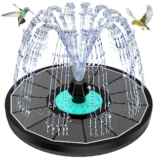 Foto 1 | Foto 1 | Fuente Solar Gaizerl Cyan Flower De 3 5 W Para Baño De Pájaros - Venta Internacional.