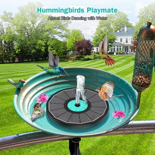 Foto 6 | Foto 6 | Fuente Solar Gaizerl Cyan Flower De 3 5 W Para Baño De Pájaros - Venta Internacional.