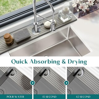 Foto 3 | Foto 3 | Alfombrilla Absorbente Para Grifos Dreatim Kitchen Color Gris Tierra - Venta Internacional.