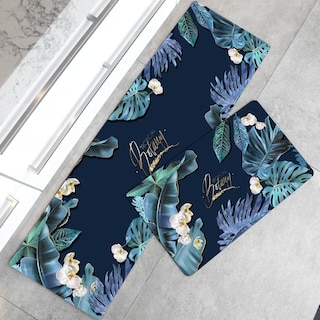 Foto 1 | Foto 1 | Set De 2 Alfombras De Cocina Antideslizantes Con Temática Botánica De 120 X 40 Cm Y 60 X 4 - Venta Internacional.