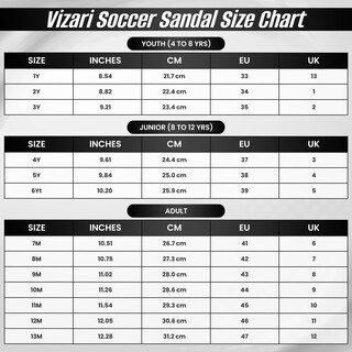 Foto 6 | Foto 6 | Sandalias Soccer Slide Vizari Ss Para Adultos Y Adolescentes Color Negro - Venta Internacional.