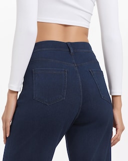 Foto 4 | Foto 4 | Vaqueros Toniry De Pierna Ancha Para Mujer Talle Alto Azul Oscuro - Venta Internacional.