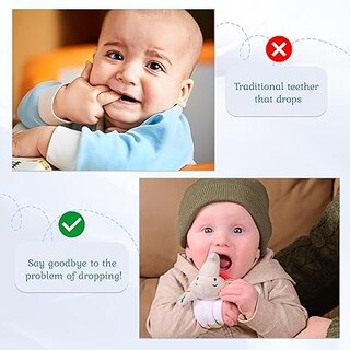 Foto 5 | Foto 5 | Elefante De Silicona Teether Toy Wristy Buddy Para Bebé - Venta Internacional.