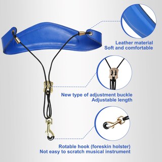 Foto 3 | Foto 3 | Correa De Cuello De Saxofón Kuwan De Piel Suave Acolchada Para Saxo - Venta Internacional.