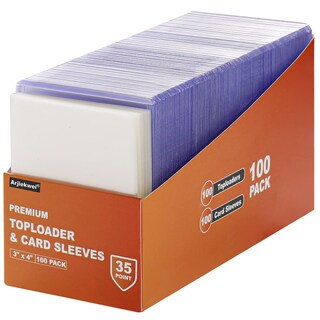 Foto 1 | Foto 1 | Fundas Para Cartas Arjiekwei 3 X 4 Toploaders Con Fundas Penny Sleeves X200 - Venta Internacional.