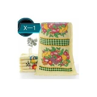 Foto 3 | Foto 3 | Juego De 12 Toallas De Cocina Con Estampado De Flecos Color Blanco Y Amarillo - Venta Internacional.