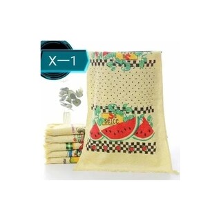 Foto 5 | Foto 5 | Juego De 12 Toallas De Cocina Con Estampado De Flecos Color Blanco Y Amarillo - Venta Internacional.
