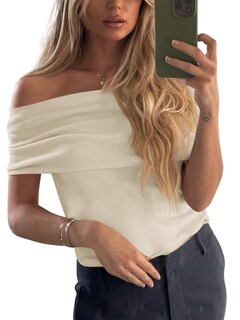 Foto 1 | Foto 1 | Jersey Imily Bela Sin Mangas De Punto Con Hombros Descubiertos Para Mujer - Venta Internacional.