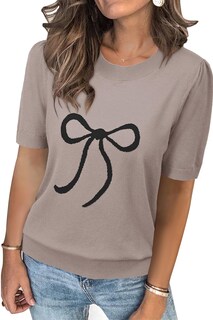 Foto 1 | Foto 1 | Jersey Arach&cloz De Punto Con Manga Corta Abullonada Para Mujer - Venta Internacional.