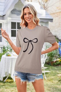 Foto 3 | Foto 3 | Jersey Arach&cloz De Punto Con Manga Corta Abullonada Para Mujer - Venta Internacional.