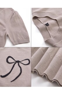 Foto 5 | Foto 5 | Jersey Arach&cloz De Punto Con Manga Corta Abullonada Para Mujer - Venta Internacional.