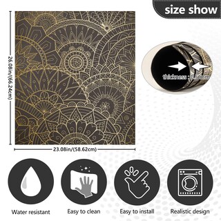 Foto 5 | Foto 5 | Funda Magnética Para Lavavajillas Jiponi Mandala Ethnic Boho Gold - Venta Internacional.