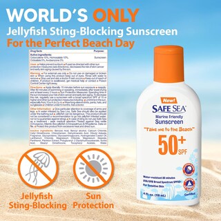 Foto 2 | Foto 2 | Protector Solar Safe Sea Bloqueador De Picaduras De Medusas Spf 50+ 120 Ml - Venta Internacional.