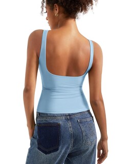 Foto 1 | Foto 1 | Camiseta Sin Mangas Suuksess Para Mujer Con Espalda Abierta Y Cuello De Barco Con Sujetador Incorporado - Venta Internacional.