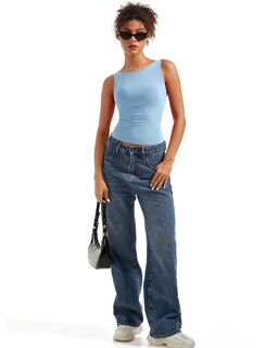 Foto 5 | Foto 5 | Camiseta Sin Mangas Suuksess Para Mujer Con Espalda Abierta Y Cuello De Barco Con Sujetador Incorporado - Venta Internacional.