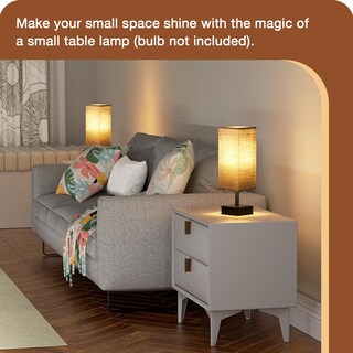 Foto 4 | Foto 4 | Lámpara De Mesa Aooshine Negra Pequeña Con Mesita De Noche Para Dormitorio - Venta Internacional.