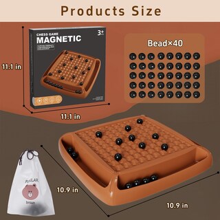 Foto 2 | Foto 2 | Juego Magnético De Ajedrez Hcusus Magnet Chess 40 Piezas Para 2 A 4 Jugadores - Venta Internacional.