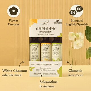 Foto 2 | Foto 2 | Kit Bach Clarity Of Mind De Flower Remedies 3 Goteros De 10 Ml - Venta Internacional.