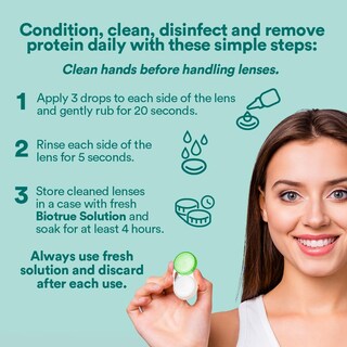 Foto 5 | Foto 5 | Solución Multiusos Para Lentes De Contacto Biotrue De 300 Ml Con Funda - Venta Internacional.