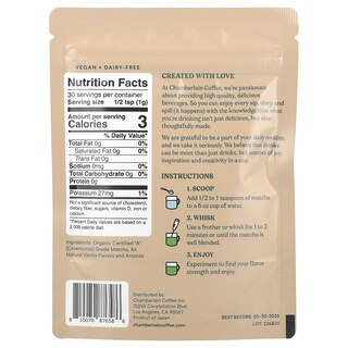 Foto 2 | Foto 2 | Café Matcha En Polvo Chamberlain  Grado Ceremonial  30 G - Venta Internacional.