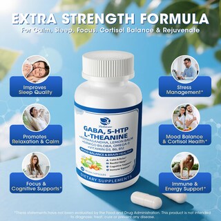 Foto 5 | Foto 5 | Suplementos Lukaree Gaba 750 Mg Con L Teanina 5htp Ashwagandha - Venta Internacional.