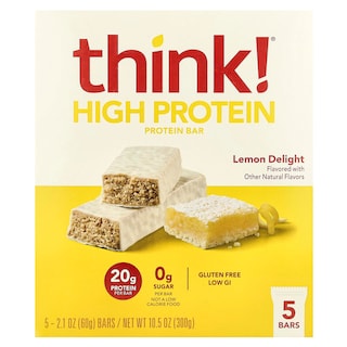 Foto 1 | Foto 1 | Barras De Proteína Thinkthin Lemon Delight  5 Barras (1 Paquete) - Venta Internacional.