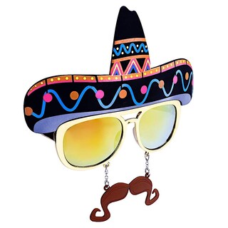 Foto 1 | Foto 1 | Gafas De Sol Sun-staches Estilo Sombrero Atuendo De Fiesta Unisex - Venta Internacional.