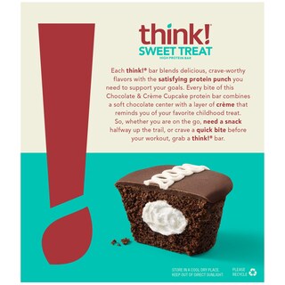 Foto 3 | Foto 3 | ¡piensa En Barritas Proteicas! Cupcake De Chocolate Y Crema 10x15 G - Venta Internacional.