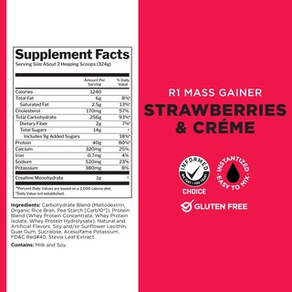 Foto 6 | Foto 6 | Fresas Y Crema Mass Gainer Rule One Proteins 2 7 Kg - Venta Internacional.