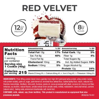 Foto 3 | Foto 3 | Barritas De Obleas Proteicas Power Crunch Red Velvet 40 G (12 Unidades) - Venta Internacional.