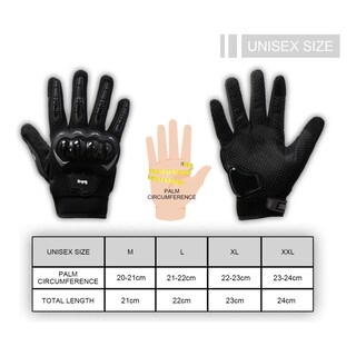 Foto 4 | Foto 4 | Guantes Proteccion Belug Pantalla Táctil De Dedo Para Motocicleta Negro Xl