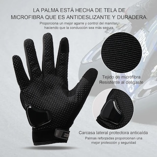 Foto 3 | Foto 3 | Guantes Proteccionbelug Pantalla Táctil De Dedo Para Motocicleta Negro M